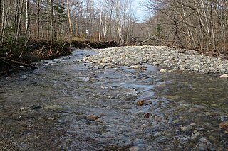 Oliverian Brook River in New Hampshire, United States