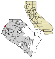 Orange County California Incorporated and Unincorporated areas La Palma Highlighted 0640256.svg