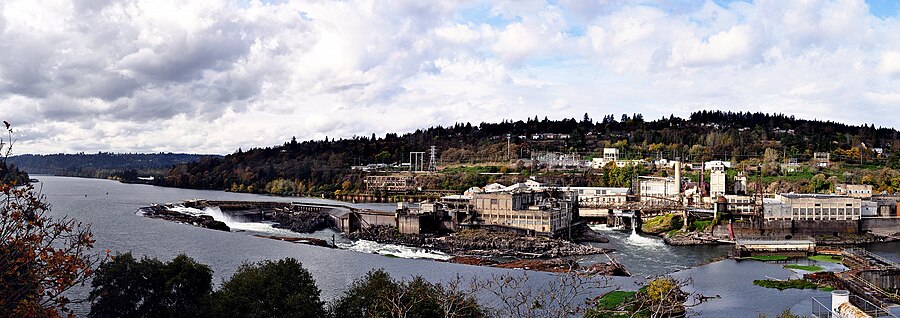 Panorama of the paper mill on October 23, 2010