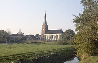 Mantgum Village in Friesland, Netherlands