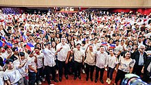 President Bongbong Marcos and other officials with the Philippines' 840-strong 2023 SEA Games delegation PBBM-2023-Southeast Asian Games-Philippines-01.jpg