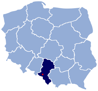 Розташування міста Водзіслав Сілезький