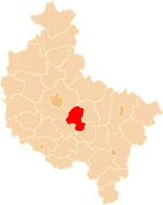Localização do Condado de Środa Wielkopolska na Grande Polônia.