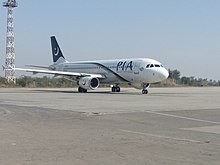 Un Airbus A320-200 della Pakistan International Airlines.