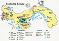 Image 2An economic activity map of Panama, 1981. (from Economy of Panama)