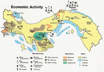 Economic activity in Panama, 1981 Panama econ 1981.jpg