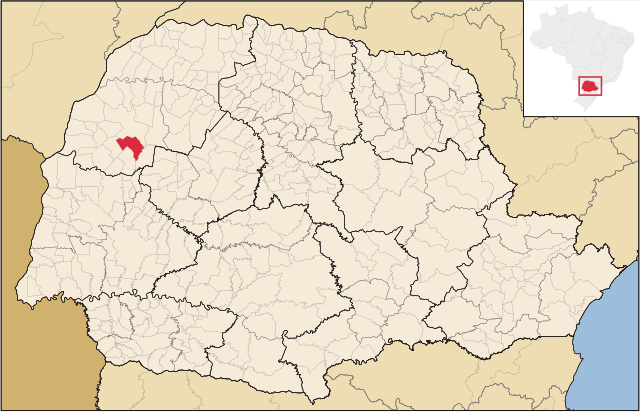 Localização de Perobal no Paraná