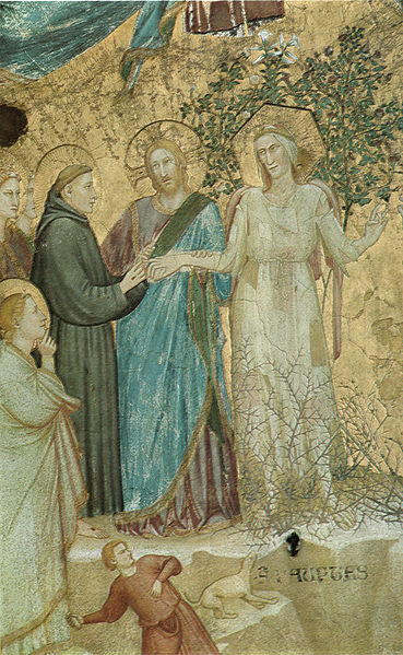 File:Parente di giotto, sposalizio di san francesco con la povertà, 1316-1318, volta nella basilica inferiore di assisi.jpg