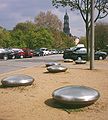 Deutsch: Poller zur Verhinderung des Parkens, Hamburg-St. Pauli. English: Bollards in Hamburg, Germany.