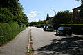 English: Southeast looking view from the northwest endpoint of Parkvägen (Park Road) in the neighbourhood of Rådmansvången in Lund, Sweden. Svenska: Sydostlig vy av nordvästra änden av Parkvägen på i Lund.