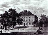 Herrenhaus des Paunsdorfer Rittergutes (um 1840)