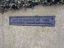 A wall-plaque from the days of The Pembroke Commissioners Pembroke Commissioners Plaque.jpg