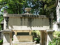 Tumba de Molière, en el cementerio de Père Lachaise, París.