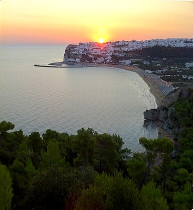 Peschici at sunrise