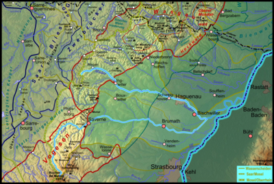 Map of the Moder River basin.
