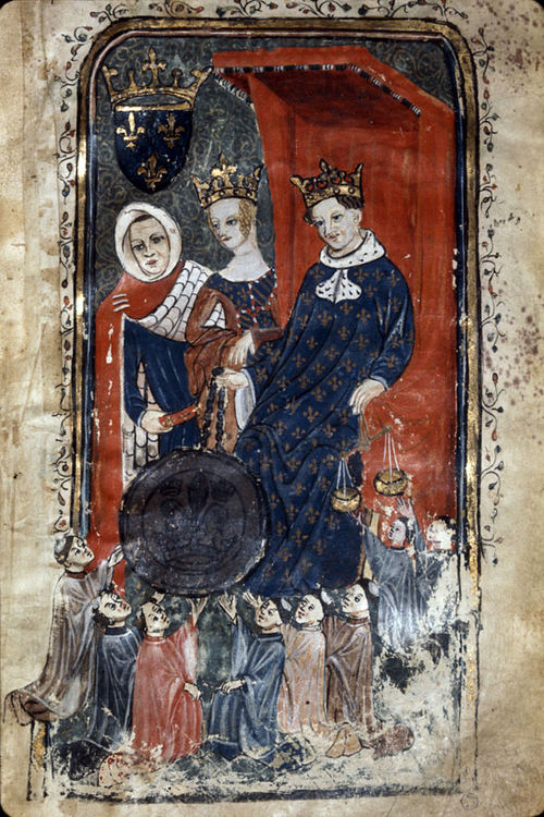 Philip VI and his first wife, Joan of Burgundy