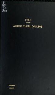Thumbnail for File:Pictures of the Agricultural College of Utah, the home of practical education (IA picturesofagricu00utahrich).pdf