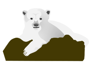 Polar bear clip art.svg