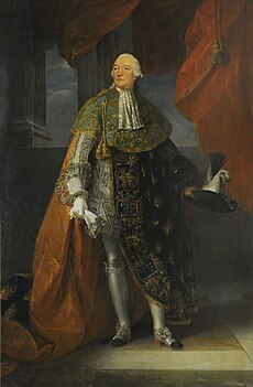 Portrait of Louis Philippe d'Orléans, Duke of Orléans (known as Philippe Égalité) in ceremonial robes of the Order of the Holy Spirit by Antoine François Callet.jpg