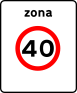 Speed limit zone (G4)