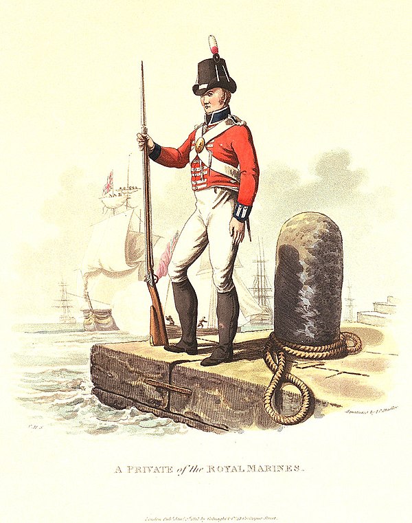 Private in the Royal Marines, who would have fought at Bladensburg