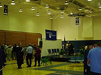 The Wunderley Gymnasium during the 2005 graduation ceremony. PsuMK-Wunderley-Gym.jpg