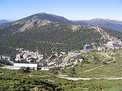 View of the Puerto de Navacerrada (1.880 m) in Autumn