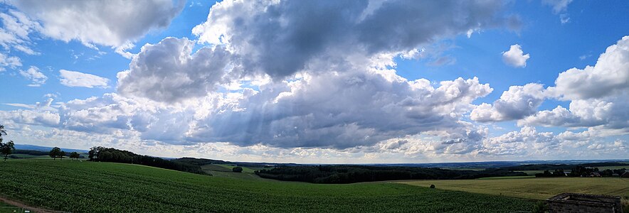 Panorama vum Napoleonsgaart aus a Richtung Nordwesten