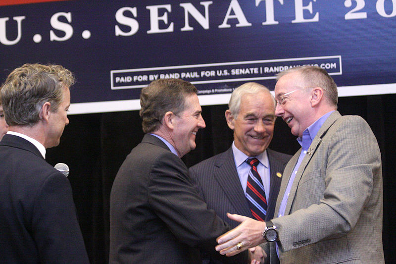 File:Rand & Ron Paul, Jim DeMint and Geoff Davis.jpg