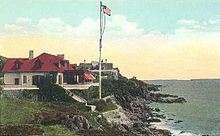 The York Harbor Reading Room and Cliff Walk c. 1920