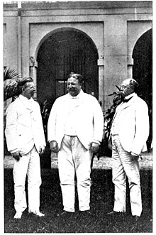 (LEFT TO RIGHT) GENERAL WRIGHT, MR. TAFT AND JUDGE IDE AS PHILIPPINE COMMISSIONERS