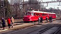 * Nomination Historic Swiss train "Red Arrow", taken in 1997 --Sevku 19:30, 6 April 2023 (UTC) * Decline  Oppose Sorry, thanks for uploading old photos, but this is too noisy for QI. --Mike Peel 19:59, 6 April 2023 (UTC)