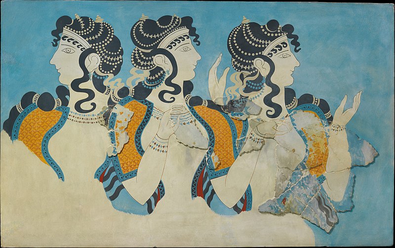 File:Reproduction of the "Ladies in Blue" fresco MET DP234770.jpg