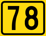 Finnish Road number 78 sign in SVG format.