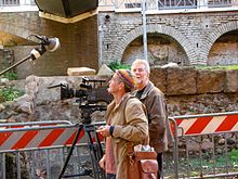 Robert Bilheimer and Richard Young in Italy during filming