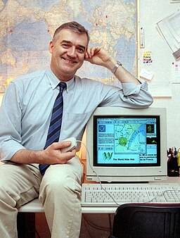 Robert Cailliau On Desk