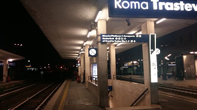 Roma Trastevere railway station