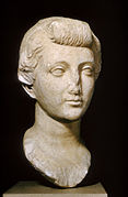 Portrait bust of Livia, wife of Emperor/Caesar Augustus, (Octavius), c. 35 B.C.