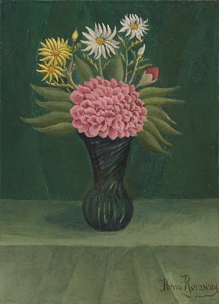 File:Rousseau - Dahlia and Daisies in a Vase, c. 1904.jpg
