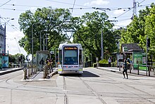 Route 48a to North Balwyn via Victoria Parade entering St Vincent's Plaza, East Melbourne (50591149013).jpg