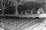 Thumbnail for File:Row of large circular saw blades, Bloedel, Stewart and Welch logging company's Great Central Sawmill, Vancouver Island, ca 1926 (INDOCC 862).jpg