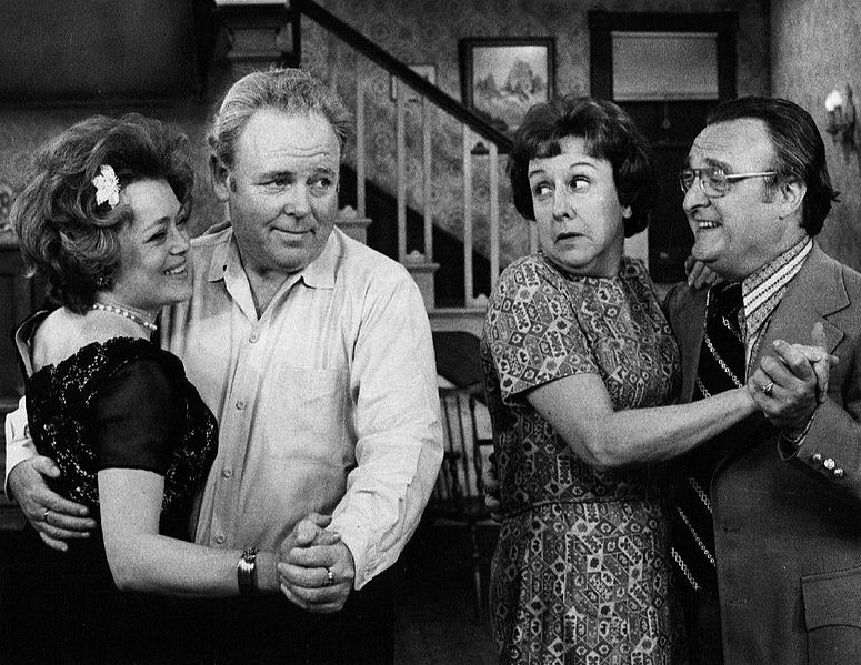 File:Rue McClanahan Carroll O'Connor Jean Stapleton Vincent Gardenia All In the Family 1972.JPG