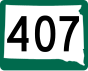 Highway 407 marker