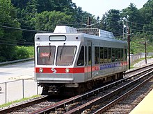 SEPTA's Norristown High Speed Line at the Gulph Mills station in Gulph Mills SEPTA N-5.jpg