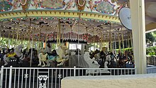 Grand Carousel is a family friendly ride located in the Six Flags Plaza area. SFMM- Grand Carousel 2.JPG