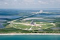 Aerial view of the launch pad