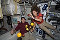 Sandra Magnus assieme a Kimbrough sullo Shuttle Endeavour