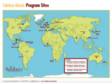 Locations of Salisbury Abroad Programs, Salisbury Global Seminars, and Salisbury Global Internships Salisbury Abroad - Program Sites.png
