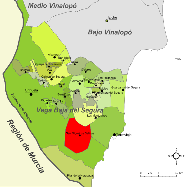 Archivo:San Miguel de Salinas-Mapa de la Vega Baja del Segura.svg