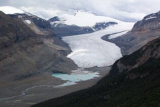 Outlet glacier of Columbia Icefield: Saskatchewan Glacier